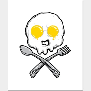 Skull Head Egg Posters and Art